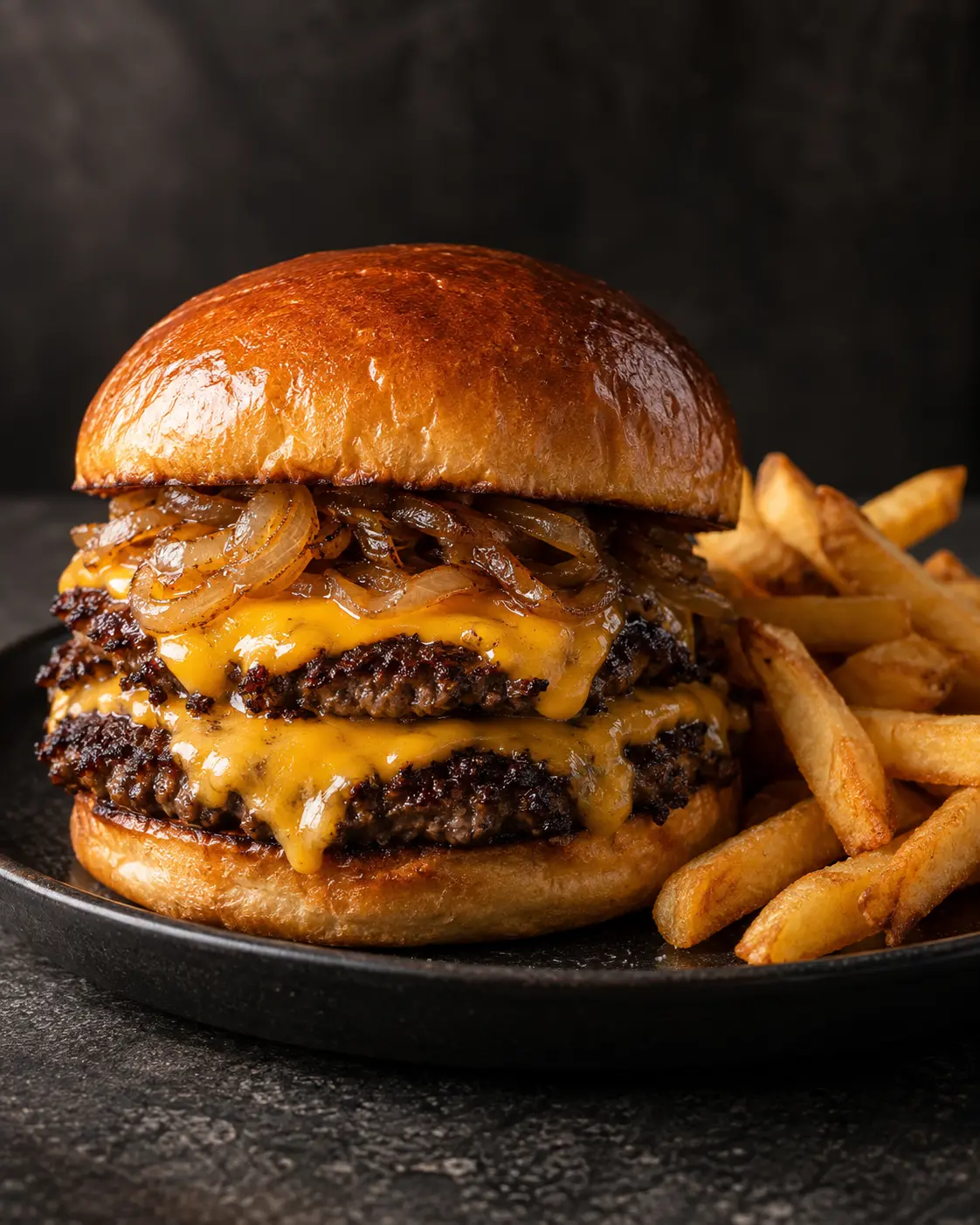 Smash Cheeseburger sunumu